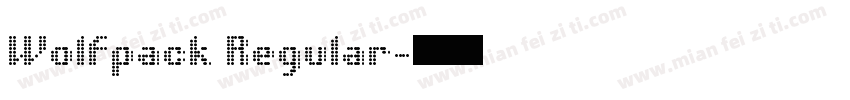 Wolfpack Regular字体转换